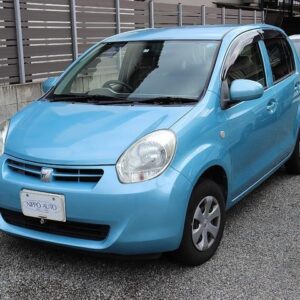 2012 Toyota Passo blue gasoline used car Japan export
