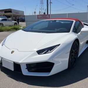 2018 Lamborghini Huracan white gasoline used car Japan export
