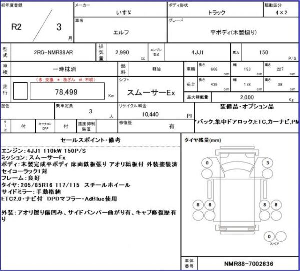 Ref:AUX-11125657 ISUZU ELF TRUCK 2020 - Image 11