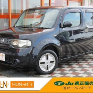 2010 Nissan Cube black gasoline used car Japan export