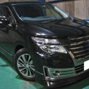 2019 Nissan Elgrand black gasoline used car Japan export
