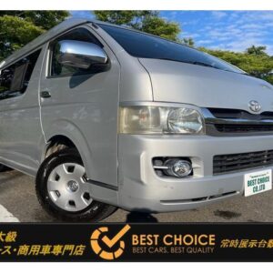 2007 Toyota Hiace Van silver diesel used car Japan export