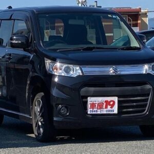 2013 Suzuki Wagon R black gasoline used car Japan export