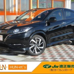 2016 Honda Vezel black hybrid used car Japan export