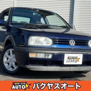 1997 Volkswagen Golf Cabrio blue gasoline used car Japan export