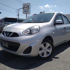 2018 Nissan March silver gasoline used car Japan export