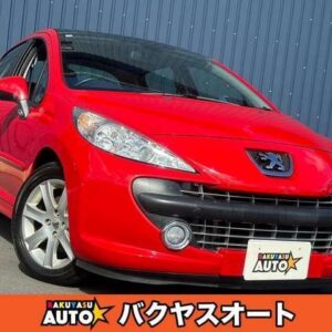 2008 Peugeot 207 red gasoline used car Japan export