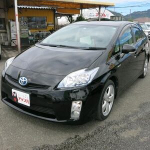 2011 Toyota Prius black hybrid used car Japan export