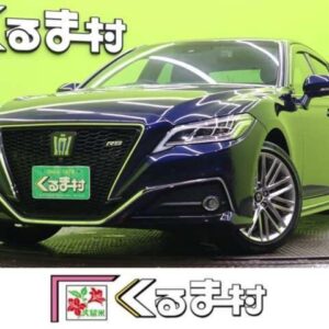 2021 Toyota Crown Hybrid blue hybrid used car Japan export