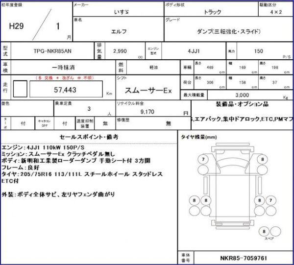 Ref:AUX-13702238 ISUZU ELF TRUCK 2017 - Image 17