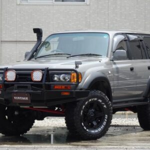 1996 Toyota Land Cruiser 80 gray gasoline used car Japan export