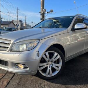 2009 Mercedes Benz C-Class Stationwagon silver gasoline used car Japan export
