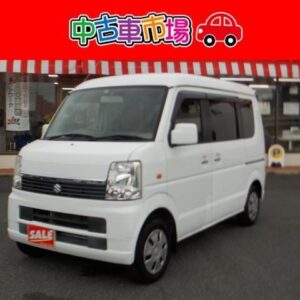 2014 Suzuki Every Wagon white gasoline used car Japan export