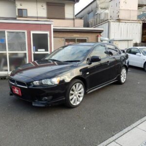 2007 Mitsubishi Galant Fortis black gasoline used car Japan export