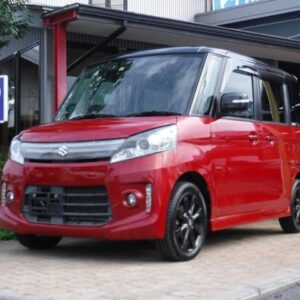 2015 Suzuki Spacia red gasoline used car Japan export