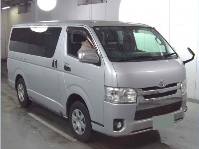 Ref:AUX-14361020 TOYOTA HIACE VAN 2014 1 2014 Toyota Hiace Van silver diesel used car Japan export