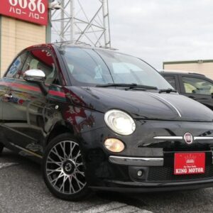2011 Fiat 500 black gasoline used car Japan export