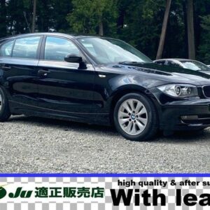 2008 Bmw 1 Series black gasoline used car Japan export