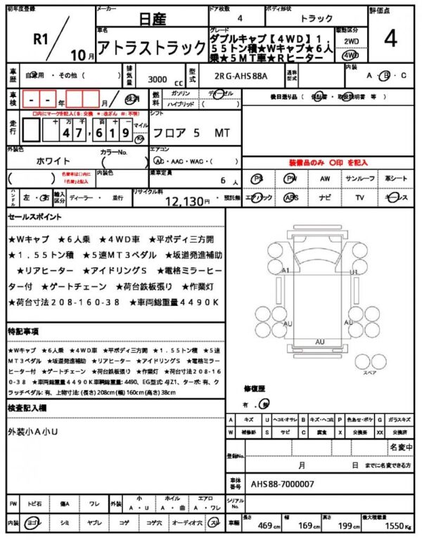 Ref:AUX-14536020 NISSAN ATLAS TRUCK 2019 - Image 21