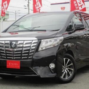 2015 Toyota Alphard black gasoline used car Japan export