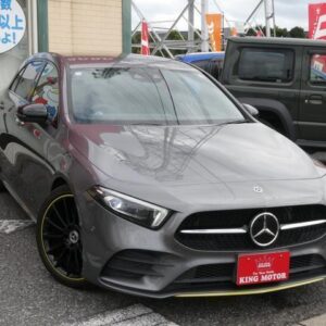 2018 Mercedes Benz A-Class gunmetal gasoline used car Japan export