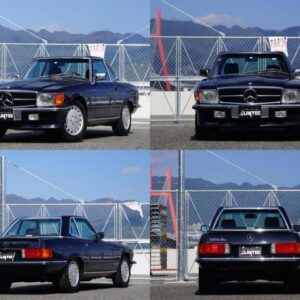 1989 Mercedes Benz Sl blue gasoline used car Japan export