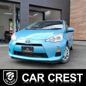 2014 Toyota Aqua blue hybrid used car Japan export