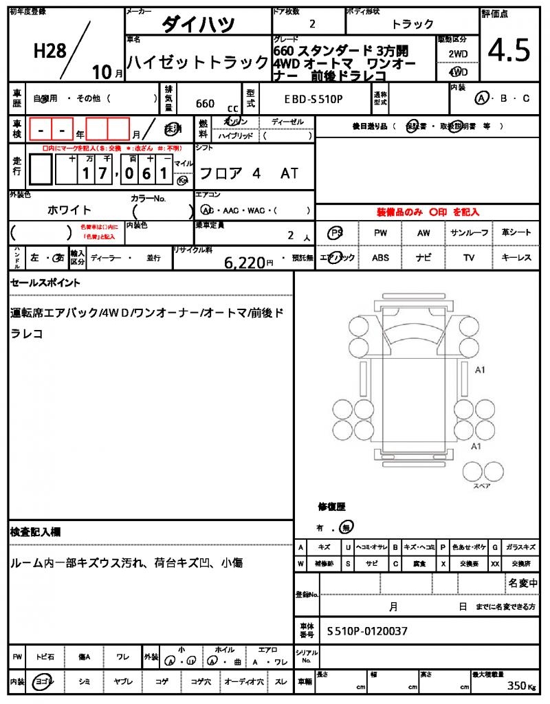 Ref:AUX-15044119 DAIHATSU HIJET TRUCK 2016 21 Ref:AUX-15044119 DAIHATSU HIJET TRUCK 2016 - Image 21