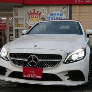 2019 Mercedes Benz C-Class white gasoline used car Japan export