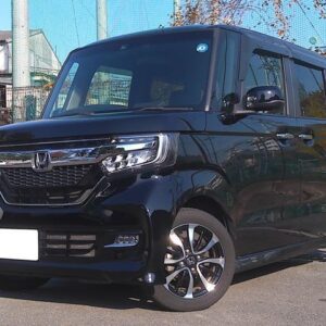 2019 Honda N-Box black gasoline used car Japan export