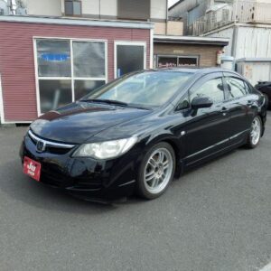 2007 Honda Civic black gasoline used car Japan export