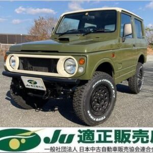 1996 Suzuki Jimny green gasoline used car Japan export