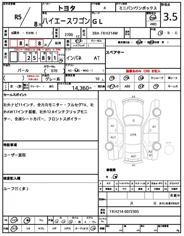 Ref:AUX-16051486 TOYOTA HIACE WAGON 2023 - Image 7