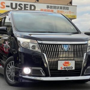 2014 Toyota Esquire black hybrid used car Japan export