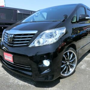 2008 Toyota Alphard black gasoline used car Japan export