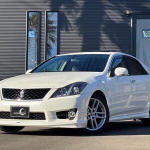 2012 Toyota Crown white gasoline used car Japan export