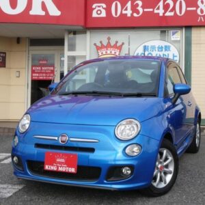 2016 Fiat 500S blue gasoline used car Japan export