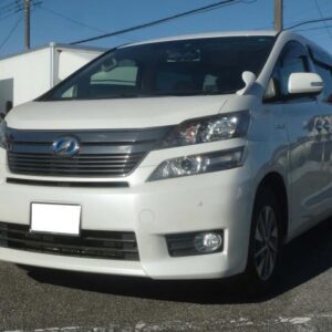 2012 Toyota Vellfire Hybrid pearl gasoline used car Japan export