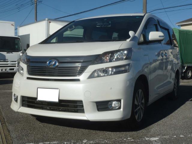 Ref:AUX-16444451 TOYOTA VELLFIRE HYBRID 2012 1 2012 Toyota Vellfire Hybrid pearl gasoline used car Japan export