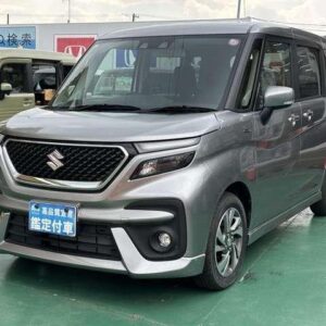 2023 Suzuki Solio silver hybrid used car Japan export