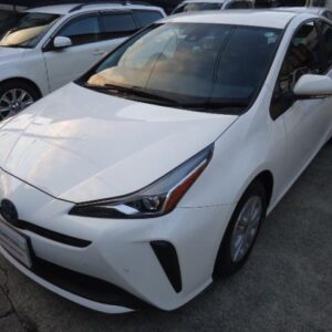 2021 Toyota Prius white hybrid used car Japan export