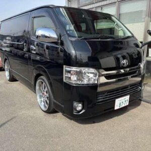 2016 Toyota Hiace Van black diesel used car Japan export