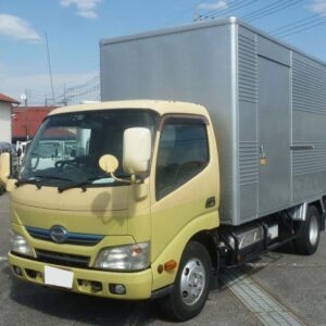 2011 Hino Dutro Hybrid yellow diesel used car Japan export