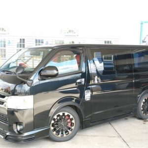 2015 Toyota Hiace Van black diesel used car Japan export