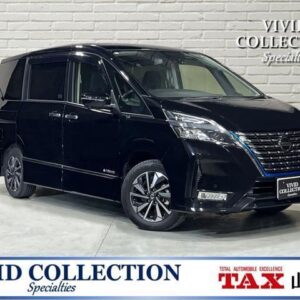 2020 Nissan Serena black hybrid used car Japan export