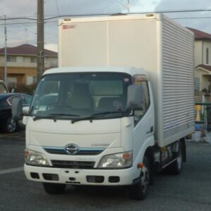 2011 Hino Dutro Hybrid white diesel used car Japan export