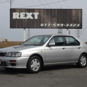 1996 Nissan Bluebird silver gasoline used car Japan export