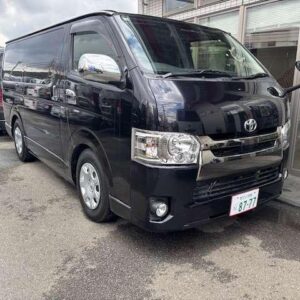 2018 Toyota Hiace Van black diesel used car Japan export