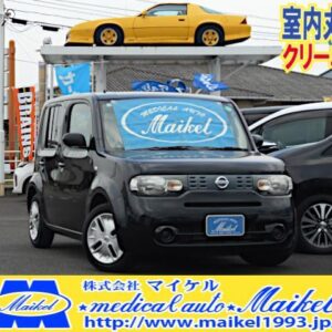 2017 Nissan Cube black gasoline used car Japan export