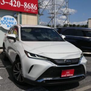 2021 Toyota Harrier white gasoline used car Japan export